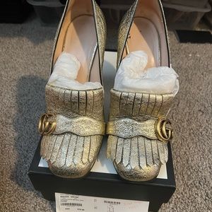 Gucci Gold High Heel